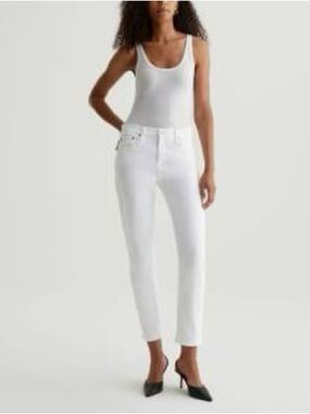 Ag Adriano Goldschmied Ex-Boyfriend Slim White Women’s Jeans Sz 25R NWOT